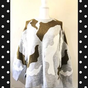 *Grey* Jacquard-Knit Sweater